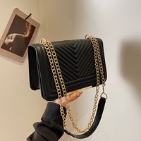 bolso de hombro mini de color solido clasico para todo tipo de ocasiones con detalles acolchados y solapa cruzada para mujeres