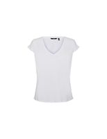 camiseta vero moda fillis v-neck bright white mujer