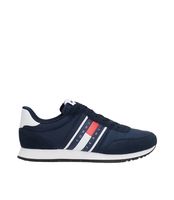 tommy jeans - zapatillas azul marino para hombre - runner casual 41 negro