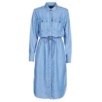 g-star raw vestido largo rovic maxi shirt dress ls para mujer