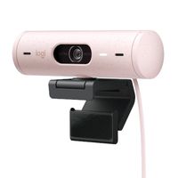 logitech brio 500 webcam fullhd rosa