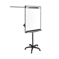 bi-office mobile magnetic flipchart easel 700x1000mm