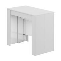 consola para comedor extensible blanco brillo