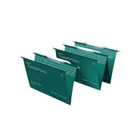 rexel crystalfile suspension file manilla 15mm foolscap green 78046