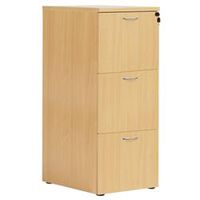 3 drawer filing cabinet - nova oak