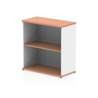 impulse 800mm bookcase beech and white