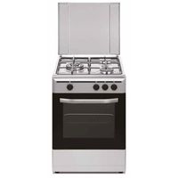 vitrokitchen cb5530ib cocina de gas 3 zonas acero inoxidable