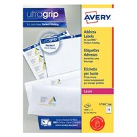 avery addressing labels laser jam-free 18 per sheet - l7161-100