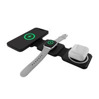 muvit for change aph-wc101 cargador 3 en 1 compacto wireless con magsafe para watchairpod negro