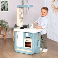 smoby cocina de juguete bon appetit 52x325x96 cm azul