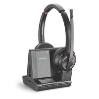 plantronics savi w8220-m sistema de auricular inalambrico dect certificado para skype empresarial