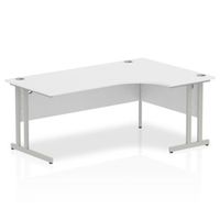 impulse cantilever 1800 right hand crescent desk white - i