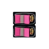 post-it index tabs dispenser with pink tabs 2 pack 680-bp2eu