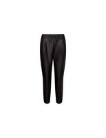 pantalones vero moda eva loosetring coated black mujer