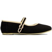 paez bailarinas mary jane w - linen black para mujer