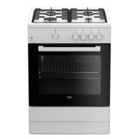 beko fsg62000dwl cocina gas 4 fuegos blanco