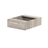 impulse 1 drawer fixed pedestal grey oak