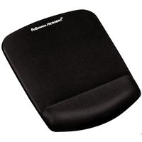 fellowes foam plush alfombrilla de raton con reposamunecas negra