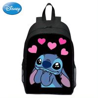 mochila de moda con licencia de disney con el personaje stitch bolso de viaje unisex a la moda mochila kawaii para mujeres