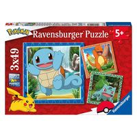 puzzles pokemon 3x49 piezas