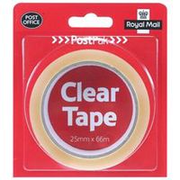 postpak clear sticky tape 19mm 24 pack 502183935910