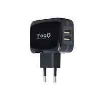 tooq tqwc-1s02 cargador de pared 2xusb 5v 34a 17w negro