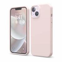 elago premium silicone case funda silicona para iphone 15 rosa - es15sc61-lpk