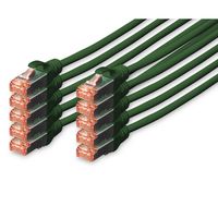 digitus cable de red s-ftp cat 6 lszh 1m verde 10 unidades