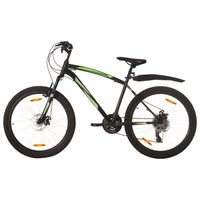vidaxl bicicleta montana 21 velocidades 26 pulgadas rueda 42 cm negro