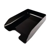 q-connect executive letter tray black cp125kfblk -  kf05555