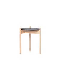 mesa auxiliar de madera negro 41x51 cm