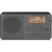 sangean dpr-64 radio portatil gris