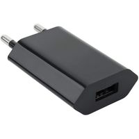 nanocable cargador usb 5w negro