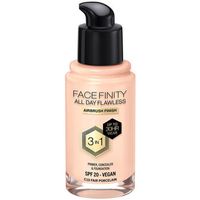 max factor base de maquillaje facefinity all day flawless 3 in 1 foundation c10-fair porcela para mujer