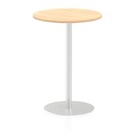 italia 600mm poseur round table maple top 1145mm high leg