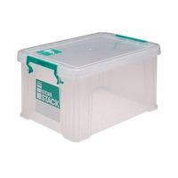 storestack clear 17 litre storage box w200 x d130 x h110mm