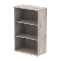 impulse 1200mm bookcase grey oak