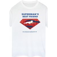 dc comics camiseta manga larga dcs dc league of super-pets best friend para mujer