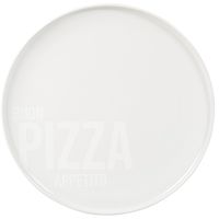 plato de ceramica blanco para pizza