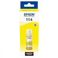 botella de tinta original epson ecotank 114 amarillo 70ml