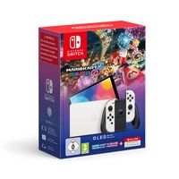 consola nintendo switch oled blanca  mario kart 8  nso 12m