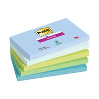 post-it super sticky notes oasis 76mm x 127mm pk5