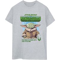 disney camiseta manga larga the mandalorian the force is strong para mujer