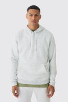 sudadera basica con capucha gris