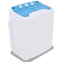 vidaxl mini lavadora con 2 tambores 56 kg