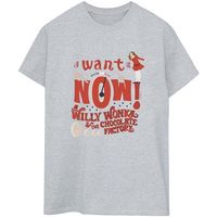 willy wonka camiseta manga larga verruca salt i want it now para mujer