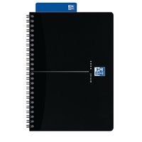 oxford card cover wirebound notebook a5 black 5 pack 100103627