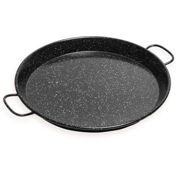 Briebe Bri-700510 Paellera Valenciana Inducción 10cm para Vitrocerámica Fuego Gas Horno Negro