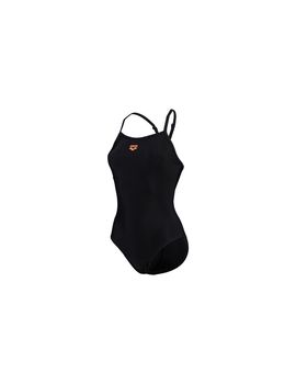 Bañador de natación arena solid swimsuit mujer black