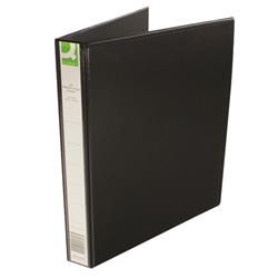 Q-Connect Presentation 25mm 4D Ring Binder A4 Black Pk 1  - KF01328